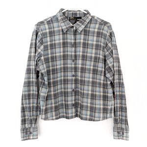 Chlorophylle Women's Short Plaid Shirt Size Small